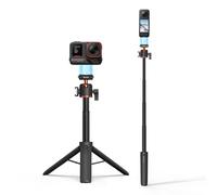 Trépied pour Insta360 X5 ACE Pro 2, perche à selfie de 53,3 cm, tige d'extension à dégagement rapide, mini table de bureau, poignée portable avec griffe pour Insta 360 X5, ACE Pro 2, ACE Accessoires