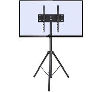 Trépied pour Meuble TV Portable, Hauteur réglable de 26 à 55 Pouces, Support Pliable Rotatif