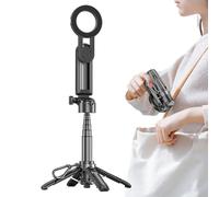 Trépied Pour Perche À Selfie - Perche À Selfie Magnétique De Voyage - Support De Téléphone Extensible Rotatif À 360 Degrés Avec Télécommande Sans Fil - Pour L'enregistrement Vidéo, La Création De Cont
