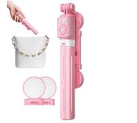 Trépied Pour Selfie Stick | Support De Téléphone Sans Fil Portable Smartphone Extensible Avec Télécommande Et Lumière De Remplissage: Idéal Pour Enregistrement Vidéo, Voyage, Streaming Live, Vlogging