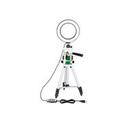 Trépied pour Smartphone Rotatif à 360° LED intégrées Hauteur max 1m Argent