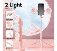 Trépied pour téléphone de 170 cm avec lumière LED et télécommande