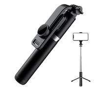 Trépied pour Téléphone, Lumière de Remplissage avec Support, Stabilisateur Rétractable Lampe Trois Couleurs pour Maquillage Photo Enregistrement Streaming Gym