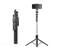 Trépied pour téléphone portable 180 cm, perche à selfie avec télécommande amovible, compatible avec iPhone/Samsung/appareil Femeo