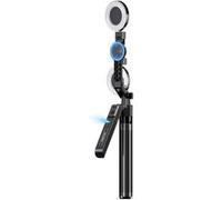 PRIXTON Trépied IA de 180 cm pour Smartphone et Appareil Photo, Suivi du Visage, Commande à Distance et par Gestes, Autonomie de 6 h
