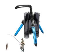 Trépied Rampe de pêche | Bâton de pêche en aluminium TRIPOD | Support de sol, support de barre de pêche, organisateur d'étagère portatif, barre pliante pour 3 pièces, garage, barrière de mer