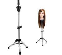 Trépied Réglable De Coiffure Support de Table Tête D'Entraînement Moule Mannequin Salon Cheveux Pince De Serrage Avec Une Belle Boite