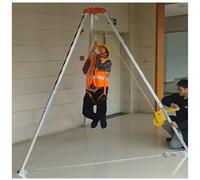 Trépied réglable pour trous d'homme et espaces restreints, levage en aluminium avec harnais de sécurité, idéal pour les espaces confinés et une utilisation industrielle