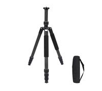 Trépied robuste pour appareil photo avec rotule fluide, plateau QR et conversion monopode, support multi-angles réglable en alliage d'aluminium