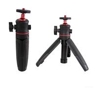 Trépied Selfie Portable Design Télescopique 3 Sections Réglable de 15cm à 27cm pour Smartphone (Noir)