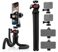 Trépied Smartphone Flexible Mini Trepied Appareil Photo Go Pro Gorilla Octopus Trepieds Reflex Portable Voyage pour Vlogging Caméra DSLR Mini Tripod (2)