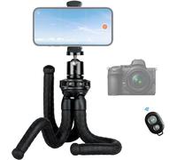 Trepied Smartphone,Mini trépied Flexible pour Appareil Photo avec Support de téléphone,télécommande sans Fil,Compatible avec l'appareil Photo iPhone(Q1478)