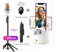 Trépied stabilisateur de suivi du visage automatique,rotation à 360 °,support de téléphone pour tablette,PC,Vlog Live Selfie Stick,vidéo de suivi - Type Q5-WH-RM-TRIPOD