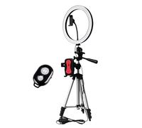 Trépied support de téléphone avec anneau lumineux Led, obturateur Bluetooth, pour Selfie, photographie, maquillage YouTube