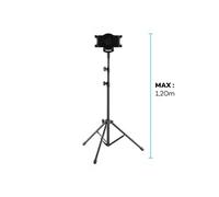 Trépied Tablette 7 à 10'' Support Hauteur max 1.2m Rotatif 360° Pieds ajustables