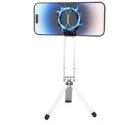 Trépied Téléphone Portable - Support Magnétique Pliable pour Téléphone - Support Électronique pour Fournitures Bureau Accessoires Extérieur - Utilisation en Voyage et Divertissement