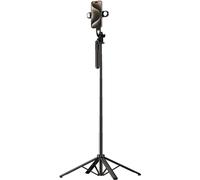 Trépied télescopique de 1,75 m en alliage d'aluminium avec double lumière et support de téléphone - Selfie Stick WH181D-Y1S