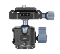 Trépied universel avec rotule, fermeture , rotule à 360°, fonction d'inclinaison pivotante, avec technologie Arca + support griffe de flash pour appareil photo reflex numérique, moniteur de