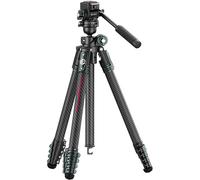 ULANZI JJ05 GlideGo 184cm Trépied Appareil Photo en Carbone avec Rotule Panoramique à 360° et axe Central Rotatif et Pliable, Trépied Caméra avec Plaque de Libération Rapide Uka pour DSLR, Max. 18 kg