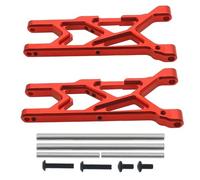TREPMEUN Bras de Suspension inférieur Avant en Alliage 2 pièces/Ensemble for 1/10 for ARR-MA 3s et for Mega550 for Vor-teks for pièce de Mise à Niveau Sen-Ton(Rot)