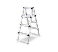 TREPPE Échelle en Aluminium Pliable Ciseaux Double Face 4 marches