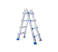 TREPPE Escalier articulé Pliable télescopique Multifonction Aluminium 4 x 4 marches 3,98 m