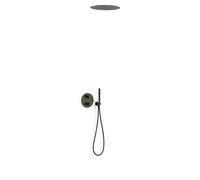 TRES 26225005KMB THERM-BOX Kit de robinet thermostatique encastré 2 voies douche couleur noir bronze
