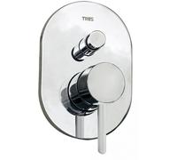 Tres Alplus mitigeur bain-douche encastrée chrome 203.180.01
