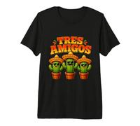 Tres Amigos Cactus Funny Cinco de Mayo T-Shirt Haut de Gamme