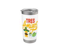 Tres Amigos Tequila Sel Citron vert Gobelet isotherme en acier inoxydable double paroi