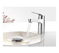 Tres Base Plus mitigeur lavabo 21610303 sans garniture de vidange , chromé