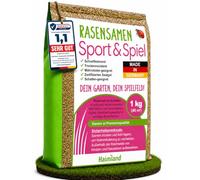 Très bien testées | Graines de gazon à germination rapide 1 kg pour 40 m² | Sport d'été et de jeu pelouse | Graines d'herbe résistantes au sec pour semis de gazon et post-semis