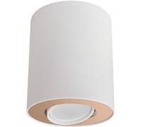 Très Chic Spot Blanc Métal Rond Moderne Polyvalent Couloir Salon Lampe Milena