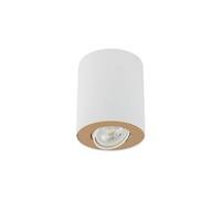 Très Chic Spot Blanc Métal Rond Moderne Polyvalent Couloir Salon Lampe Milena