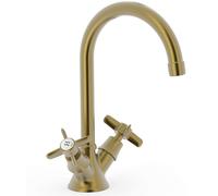 Tres Clasic-Tres mitigeur de lavabo sur pied laiton/brun antique 24210901LM
