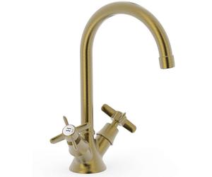 Tres Clasic-Tres mitigeur de lavabo sur pied laiton/brun antique 24210901LM