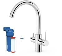 Tres Cocina mitigeur de cuisine avec filtre sur pied chrome 23045402