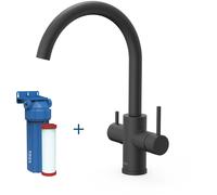 Tres Cocina mitigeur de cuisine avec filtre sur pied noir 23045402NM