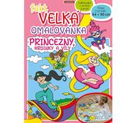 Très grand livre de coloriage Princesses, héroïnes et fées