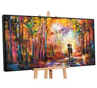 Tres grand tableau contemporain Peinture à main Tableau abstrait moderne 200x100cm