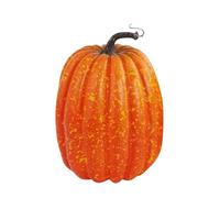 Très grande citrouille pour porche extérieur, grande cushaw, automne, maison, jardin, ferme, fête, Noël, Halloween, décoration Szq709 (orange, 22 x 15 cm)