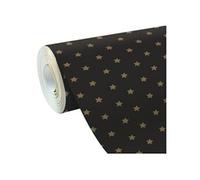 Clairefontaine Papier cadeau 211921C Alliance 60 g - 50 x 0,70 m - Sapins blancs et or fond noir