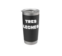 Tres Leches Dessert Lover Funny Latin Bakery Design Gobelet isotherme en acier inoxydable double paroi