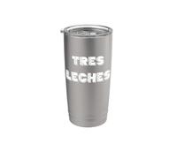Tres Leches Dessert Lover Funny Latin Bakery Design Gobelet isotherme en acier inoxydable double paroi