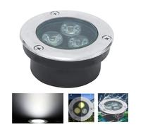 Très Mince Spot LED Piscine Encastrable Terrasse de Jardin 3W Spot LED Exterieur IP68 Étanche Acier Inoxydable 304 Extérieur,1pcs