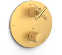Tres Mont Blanc mitigeur bain-douche encastrée avec thermostat doré 28325001OM