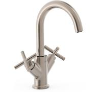 Tres Mont Blanc mitigeur de lavabo sur pied acier 28310301AC