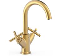 Tres Mont Blanc mitigeur de lavabo sur pied doré 28310301OM