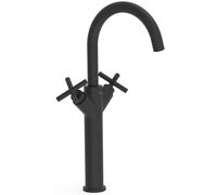 Tres Mont Blanc mitigeur de lavabo sur pied noir 28380301NM