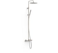 Tres Over-Wall ensemble de douche mural avec thermostat oui acier 19031202AC